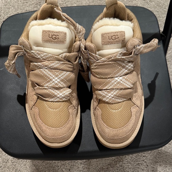 UGG Shoes - UGG women’s tan boots  Plaid Laces